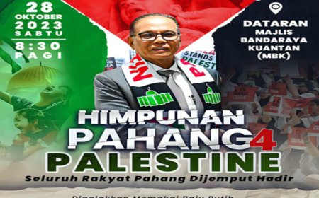 PAHANG ANJUR HIMPUNAN PAHANG 4 PALESTINE BUKTI SOLIDARITI