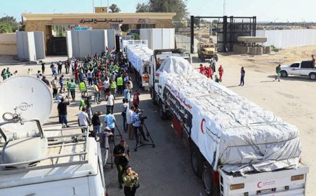 53 TRAK BANTUAN TAMBAHAN MASUK KE GAZA