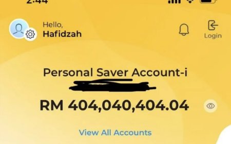 Tiba-tiba dalam akaun bank ada RM404 juta