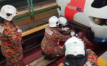 Lelaki maut digilis tren LRT