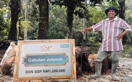 Pengait kelapa sawit jadi jutawan dapat RM 1juta