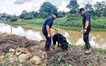 Rangka manusia ditemukan di Sungai Malim