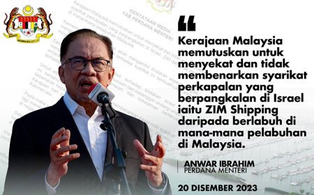 Kapal Israel dilarang berlabuh di pelabuhan Malaysia