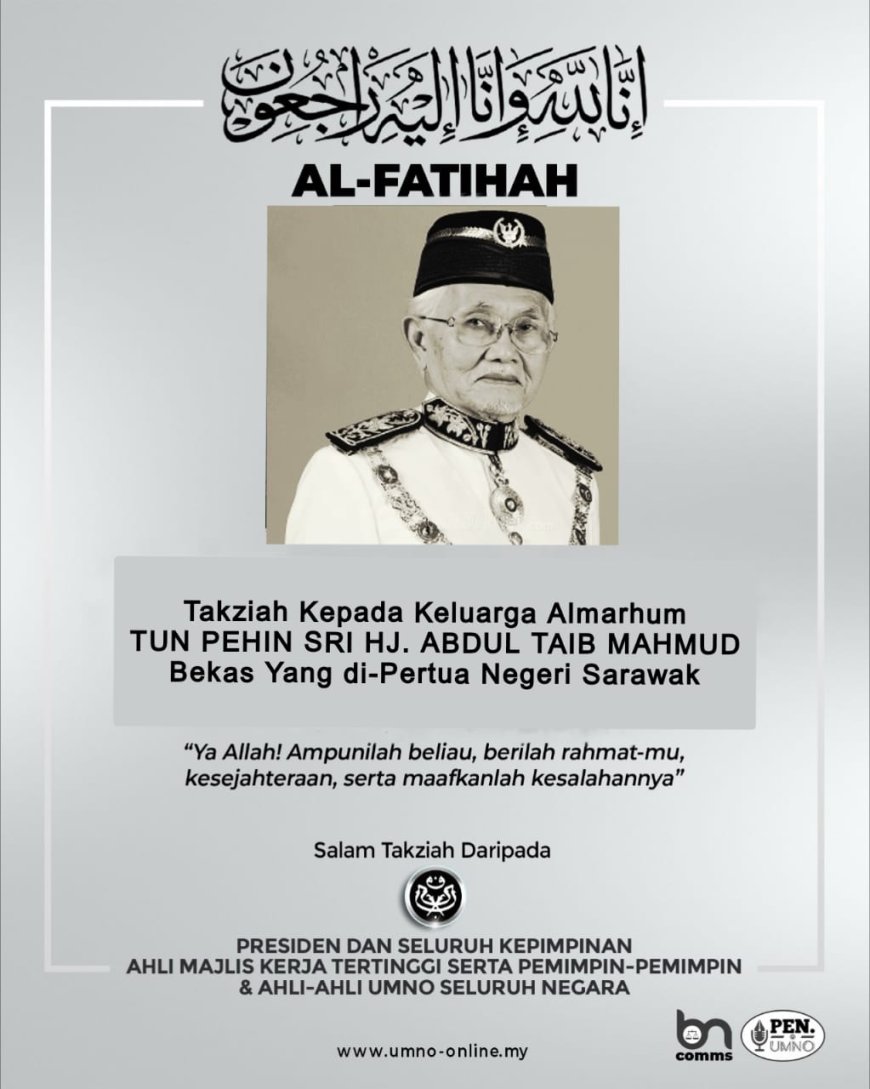 Tun Abdul Taib Mahmud Nakhoda Era Moden Sarawak