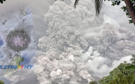 Status amaran paling tinggi dikeluarkan lepas letusan gunung berapi
