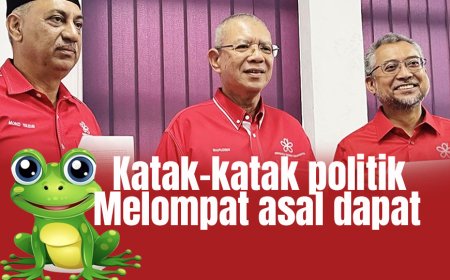 Katak-katak politik,melompat asal dapat