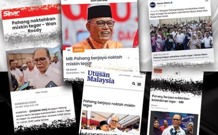 Pahang noktah miskin tegar.:Kenapa perlu kritik membabi buta?
