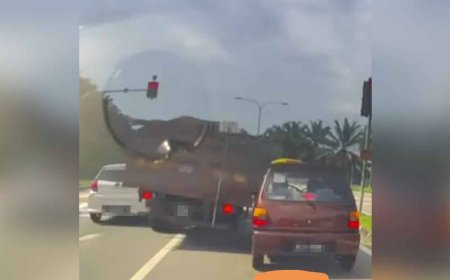 Pemandu lori langgar lari diburu polis