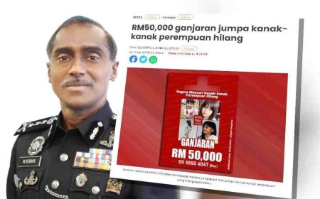 Kanak-kanak perempuan hilang: Polis tahan 2 lelaki, 1 wanita