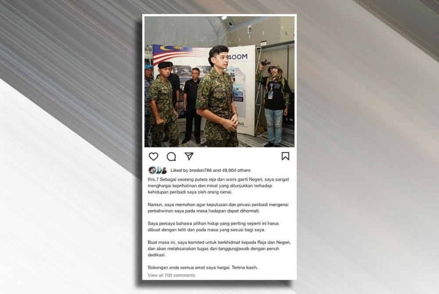 'Hormati keputusan, privasi mengenai perkahwinan saya' - Tengku Hassanal