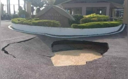 Lubang benam dikesan di Kompleks Bunga Raya KLIA