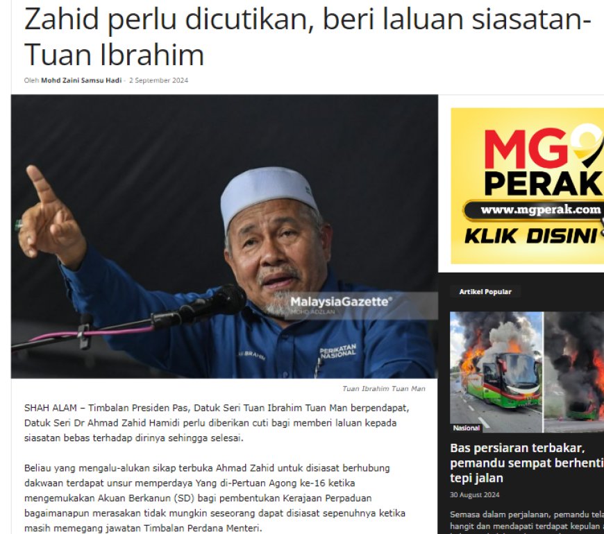 Pas Masih Tak ‘Move On’ Pembentukan Kerajaan Perpaduan