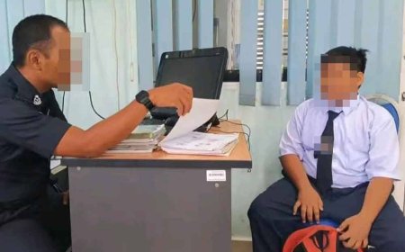 Ibu hantar anak ke balai polis, gara-gara tak siap kerja sekolah