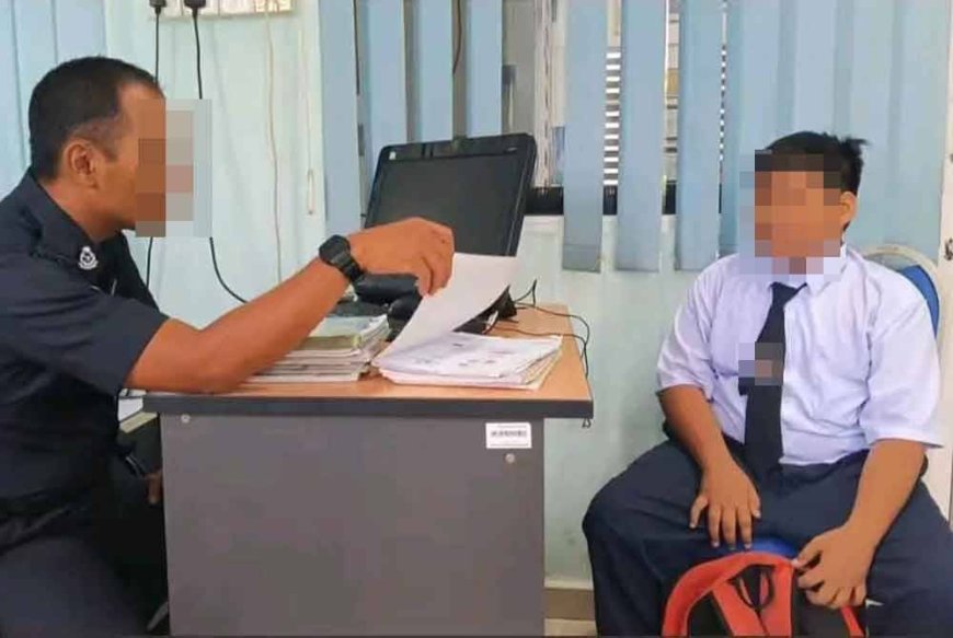 Ibu hantar anak ke balai polis, gara-gara tak siap kerja sekolah