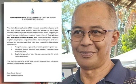 MBK ambil tindakan papan tanda tanpa kelulusan