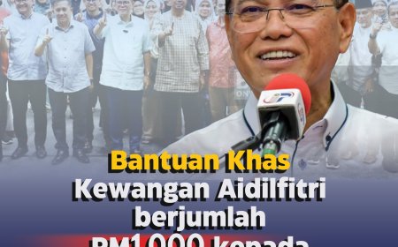 Penjawat awam Pahang dapat 'duit raya' RM1,000