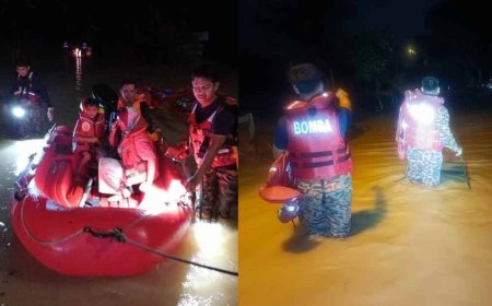 Johor dilanda banjir, 3 PPS dibuka