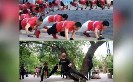 Warga emas buat senaman merangkak buaya, percaya panjang umur