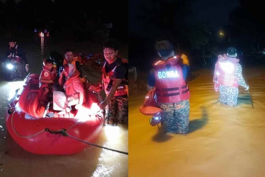Johor dilanda banjir, 3 PPS dibuka
