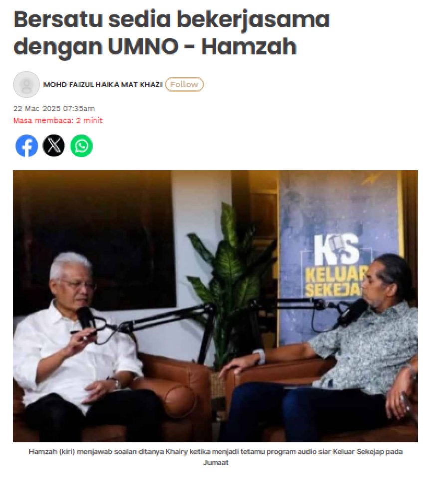 UMNO Bukan Parti Pelupa, Kami Berprinsip