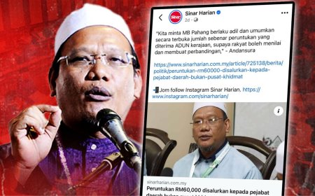 Adun PAS Tidak Bersyukur Peruntukan Ditambah 100%?