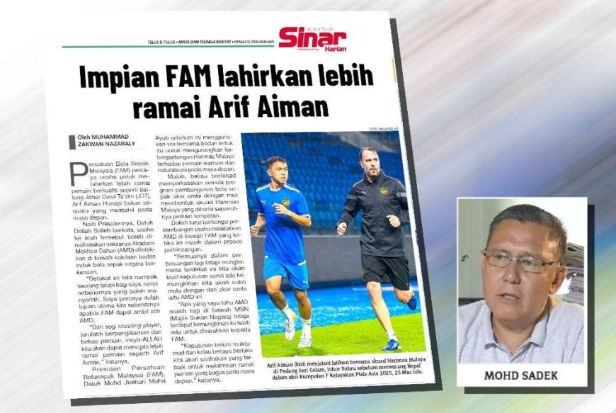 'Bukan setakat Arif Aiman, Messi pun Malaysia boleh lahirkan'