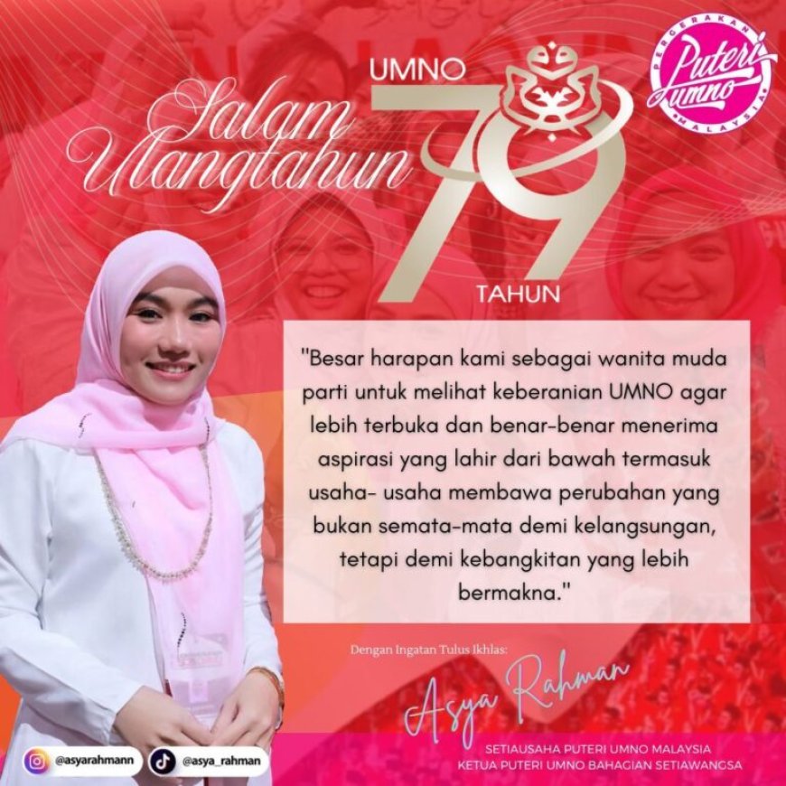 UMNO 79 Tahun: Tempoh Panjang Sarat Dengan Keberanian, Kebijaksanaan Dan Pengorbanan