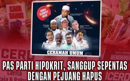 Pas Parti Hipokrit, Sanggup Sepentas Dengan Pejuang Hapus Keistimewaan Melayu, ICERD