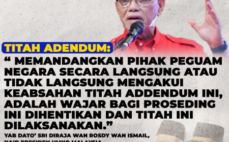 Titah Adendum: Wan Rosdy Berani Demi Keadilan Dan Kedaulatan Raja