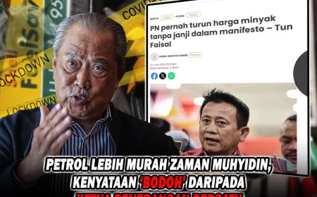 Petrol Lebih Murah Zaman Muhyiddin, Kenyataan’ Bodoh’ Daripada Ketua Penerangan Bersatu