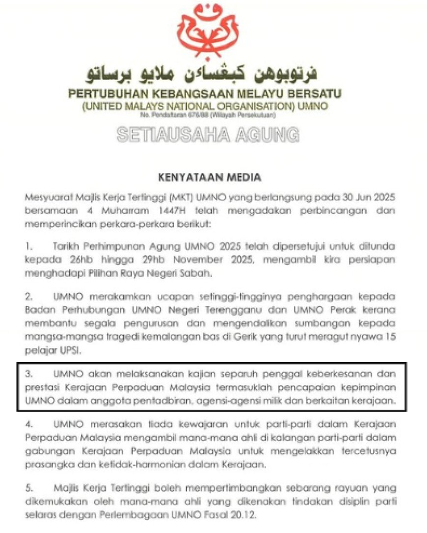 “Umpama Sebuah Syarikat, Rakan Kongsi Perlu Melihat Untung Rugi”