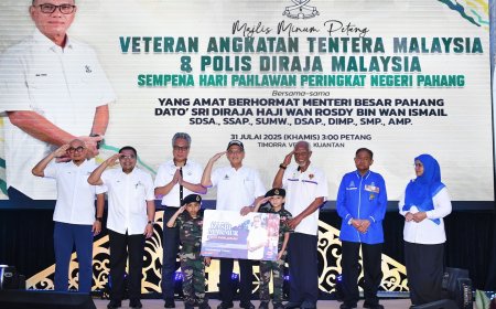 Kad Kesihatan Kasih Makmur Edisi Pahlawan: Penghargaan Bermakna Kerajaan Pahang untuk Veteran ATM dan PDRM