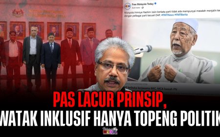 PAS Lacur Prinsip, Watak Inklusif Hanya Topeng Politik