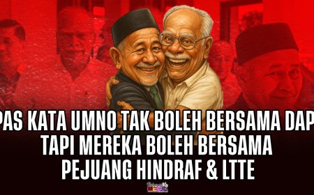 PAS Kata UMNO Tak Boleh Bersama DAP, Tapi Mereka Boleh Bersama Pejuang Hindraf & LTTE