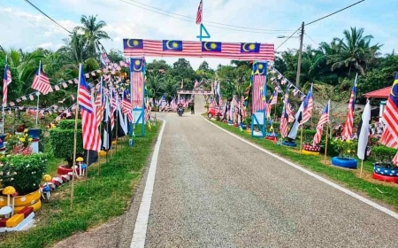 Felda Jengka 24 semarak bulan kemerdekaan dengan ribuan Jalur Gemilang