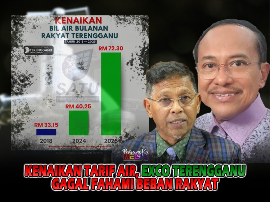 Kenaikan Tarif Air, Exco Terengganu Gagal Fahami Beban Rakyat