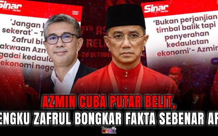 Azmin Cuba Putar Belit, Tengku Zafrul Bongkar Fakta Sebenar ART