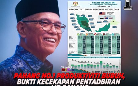 Pahang No.1 Produktiviti Buruh, Bukti Kecekapan Pentadbiran MB Pahang
