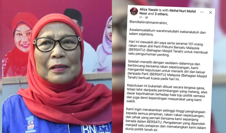 101 Ahli PPBM Masjid Tanah Keluar Parti