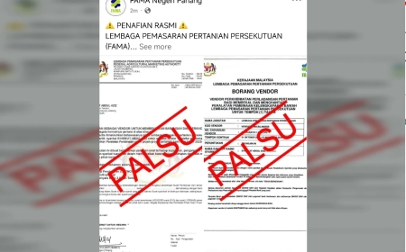 Surat lantikan vendor adalah palsu - FAMA Pahang
