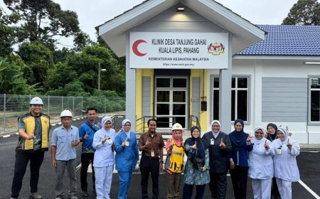 JKR Lipis Siap Klinik Desa Bertaraf Hospital Di Tanjung Gahai Dua Hari Lebih Awal