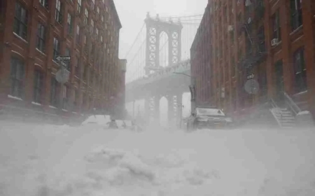 Ribut salji raksasa 'mengganas' di AS