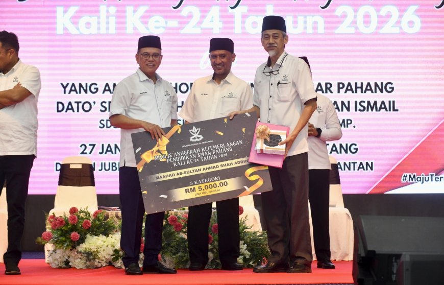 Kerajaan Negeri Pahang Akan Terus Sokong Usaha JAIP, Pastikan Warga SMAN Sentiasa Bermotivasi