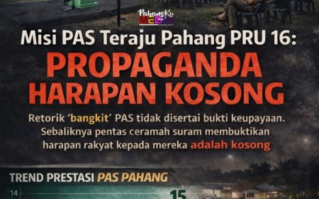 “Misi PAS Teraju Pahang PRU 16: Propaganda Harapan Kosong”