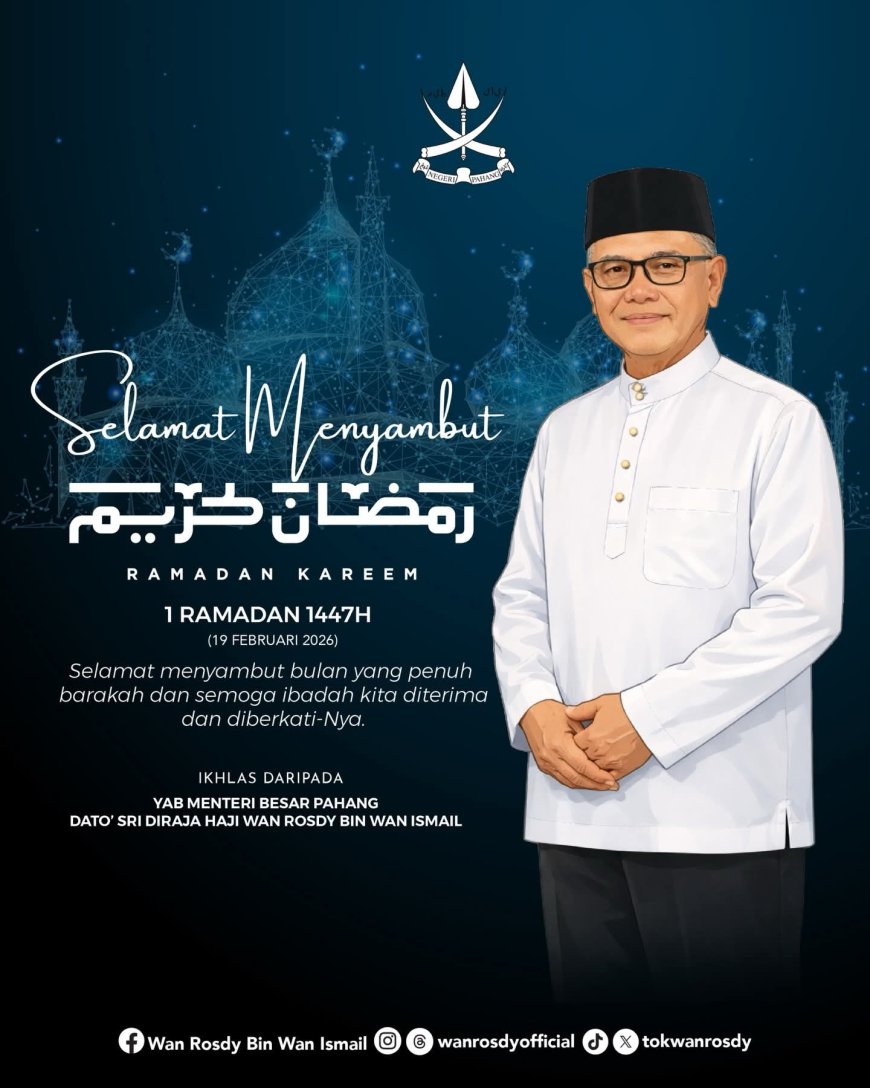 Rebut Ganjaran Ramadan, Tingkatkan Ibadah – Wan Rosdy