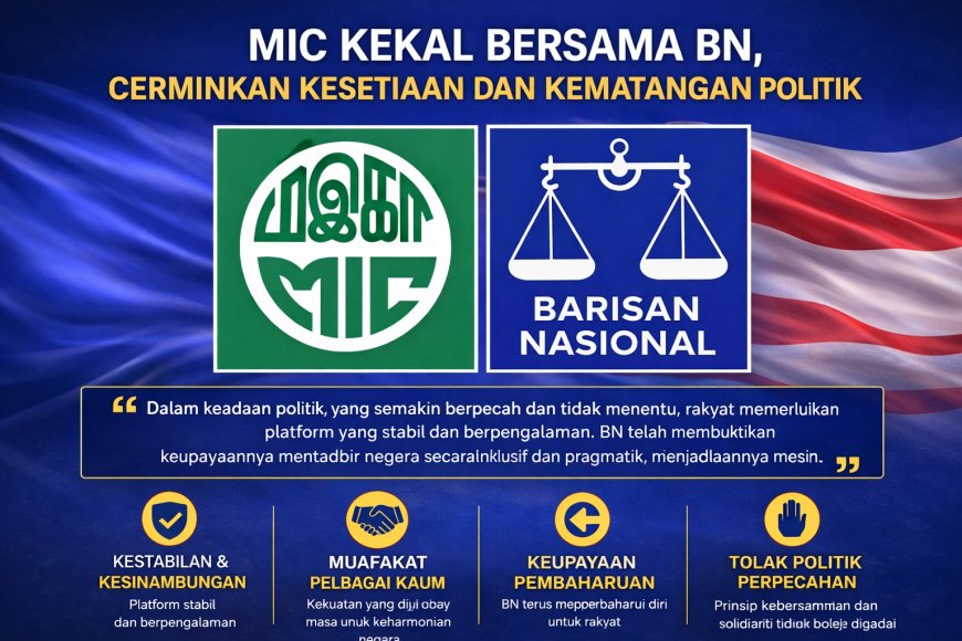 MIC Kekal Bersama BN, Cerminkan Kesetiaan dan Kematangan Politik