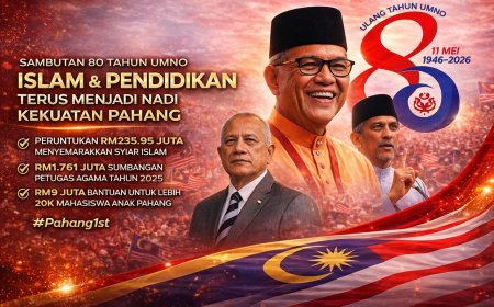 Sambutan 80 Tahun UMNO: Islam dan Pendidikan Terus Menjadi Nadi Kekuatan Pahang