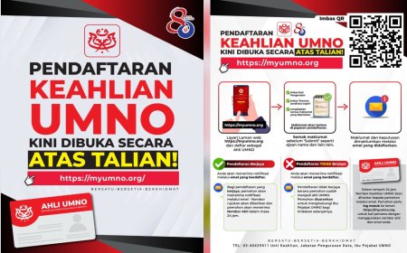 Keahlian Dalam Talian Terus Dapat Sambutan, 5,775 Lagi Sertai UMNO