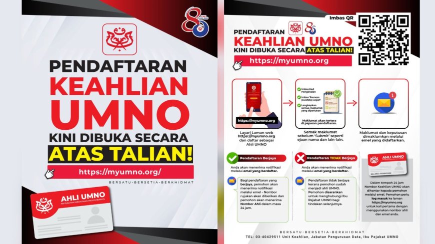 Keahlian Dalam Talian Terus Dapat Sambutan, 5,775 Lagi Sertai UMNO