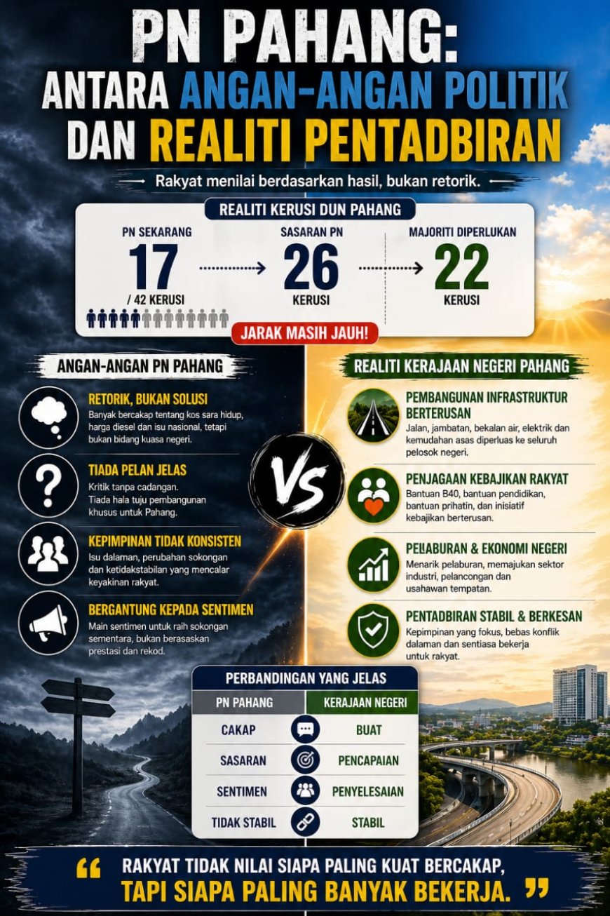 PN Pahang: Antara Angan-angan Politik dan Realiti Pentadbiran